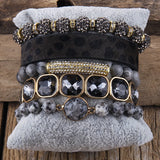 5pc Natural Stone Female Femme Bracelets Sets For Women Jewelry