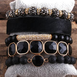 5pc Natural Stone Female Femme Bracelets Sets For Women Jewelry