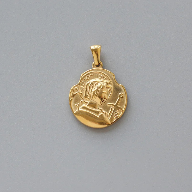 RHYSONG Stainless Steel Flower Pendant for Necklace Making