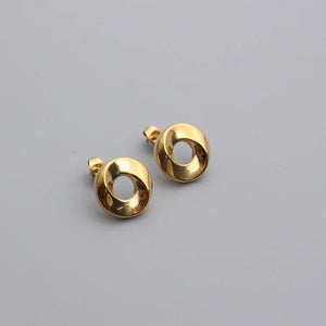RHYSONG 316L Stainless Steel Geometric Stud Earrings For Women