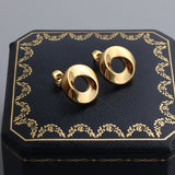 RHYSONG 316L Stainless Steel Geometric Stud Earrings For Women