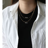 RHYSONG 45 50 Base Necklace Stainless Steel Jewelry For Women