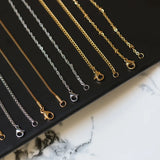 RHYSONG 45 50 Base Necklace Stainless Steel Jewelry For Women