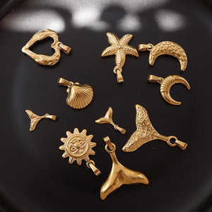 RHYSONG Stainless Steel Charms for Women Necklace