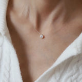 RHYSONG Freshwater Pearl Tear Drop Pendant Necklace Chain