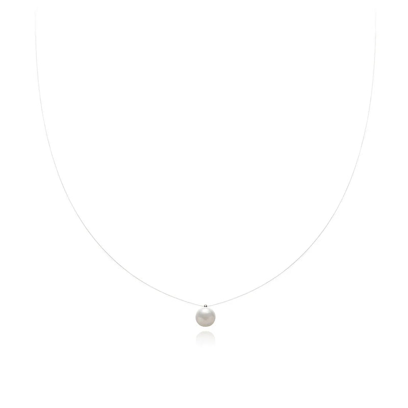 RHYSONG Freshwater Pearl Tear Drop Pendant Necklace Chain