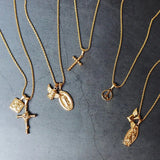 RHYSONG Vintage Cross Charm Stainless Steel Pendant