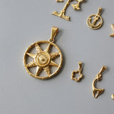 Retro Pendant Women's Stainless Steel Jewelry Conch Animal Star Angel Diy Charms