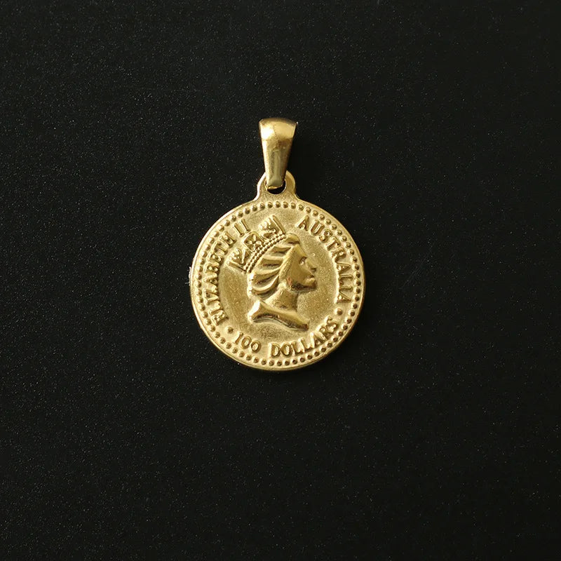 Vintage Stainless Steel Charm Pendant for Women Necklace Making