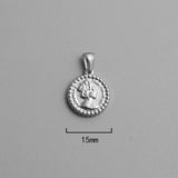 Vintage Portrait Coin Pendant Stainless Steel Charm