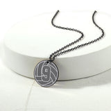 Volleyball Necklace Stainless Steel Pendant Chain Sport Fan Jewelry