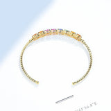 RICKI Natural Sapphire Bracelet 925 Silver Stone Bangle Women Wedding Jewelry