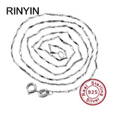 925 Silver Necklace 1mm 16-24 Inches Chain
