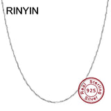 925 Silver Necklace 1mm 16-24 Inches Chain