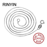 925 Sterling Silver Necklace 1mm Snake Chain