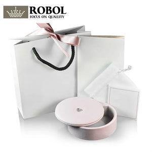 Charm Pink Love Round Jewelry Rotary Box