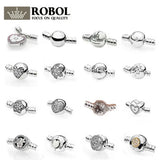 925 Sterling Silver Classic Bracelet Chain Heart Shape