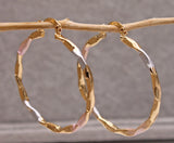 Pink Hoop Earrings Wedding Anniversary Gift