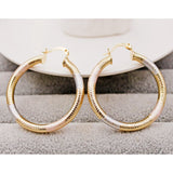 Plated Copper Hoop Earrings for Women