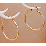 Plated Copper Hoop Earrings for Women