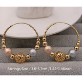 Plated Copper Hoop Earrings for Women