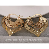 Plated Copper Hoop Earrings for Women