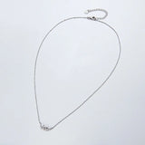 0.18CT Moissanite Dainty Choker Necklace 925 Sterling Silver Jewelry