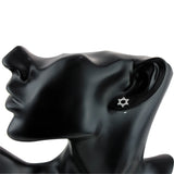 925 Silver David Star Stud Earrings Classic Style Unisex