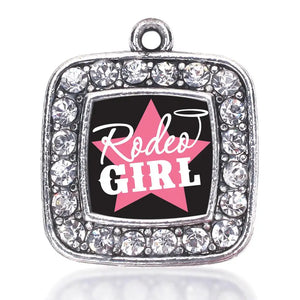 Rodeo Girl Square Charm Necklace