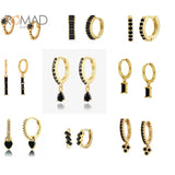 Crystal Charming Hoops Earrings Huggie Earrings Prevent Allergy