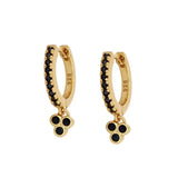 Crystal Charming Hoops Earrings Huggie Earrings Prevent Allergy