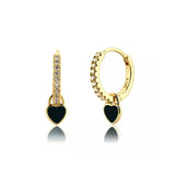 Crystal Charming Hoops Earrings Huggie Earrings Prevent Allergy