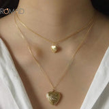 Heart Pendant Chain Necklace for Women Jewelry