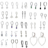 Silver Bee Zircon Huggie Earrings for Women Wedding Jewelry