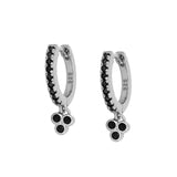 Silver Bee Zircon Huggie Earrings for Women Wedding Jewelry