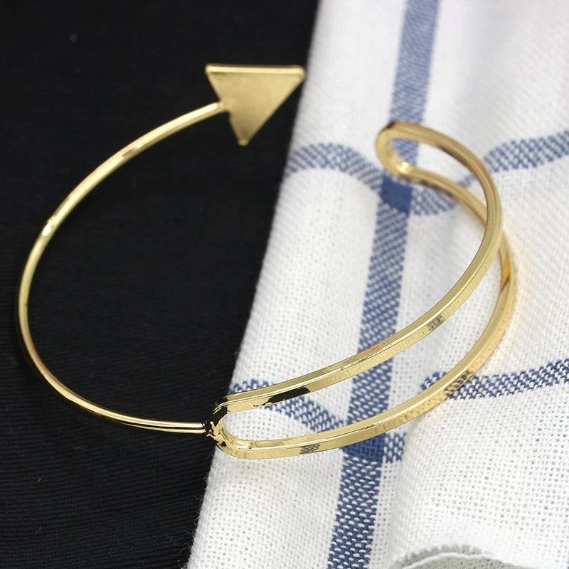12pcs/lot 4color arrow bracelet for women copper Jewelry Adjsutable