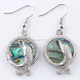 Abalone Shell Dragonfly Dangle Earrings For Women