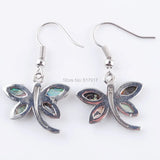 Abalone Shell Dragonfly Dangle Earrings For Women