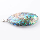 Abalone Shell Beads Pendant Necklace Chain 18 inches Women Jewelry