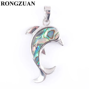 Natural Zelanian Abalone Shell Pearl Gem Stone Bead Pendant Charm