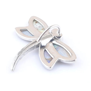 Zelanian Abalone Shell Pearl Dragonfly Pendant Charm