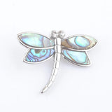 Zelanian Abalone Shell Pearl Dragonfly Pendant Charm