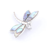 Zelanian Abalone Shell Pearl Dragonfly Pendant Charm