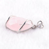 Natural Stones Pendulum Pendant Lapis Aventurine Amethyst Rose Crystal
