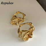 925 Silver Needle Hollow Out Earrings Personalized Female