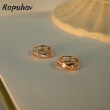 14K Fritillaria Shell Hoop Earrings S925 Silver Needle