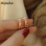 14K Fritillaria Shell Hoop Earrings S925 Silver Needle
