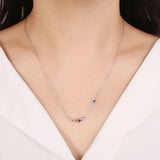925 Silver Enamel Fish Necklace Pendant Ocean Animal Jewelry for Women