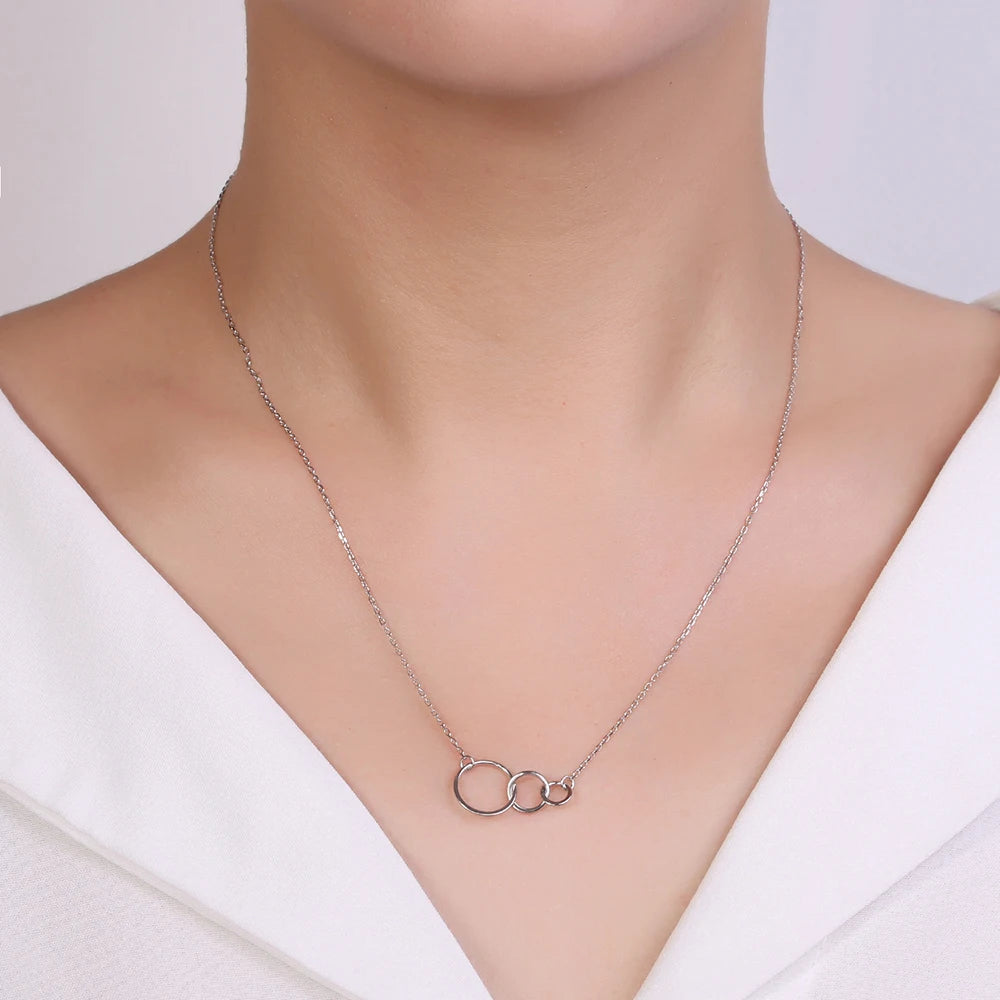 S925 Sterling Silver Clavicle Short Necklace for Women