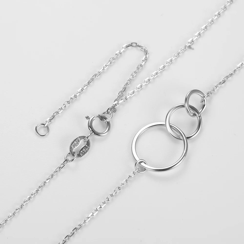 S925 Sterling Silver Clavicle Short Necklace for Women
